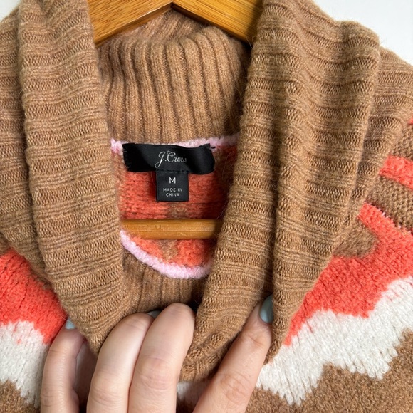 J. Crew Supersoft Fair Isle Turtleneck size Medium - Picture 10 of 12